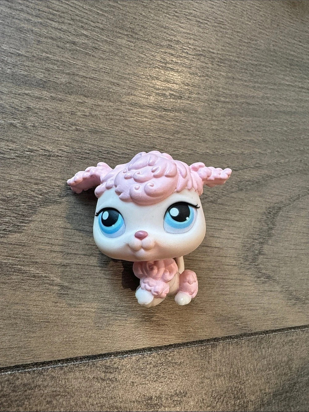 Hasbro Littlest Pet Shop Pink Poode #48 Pink & White